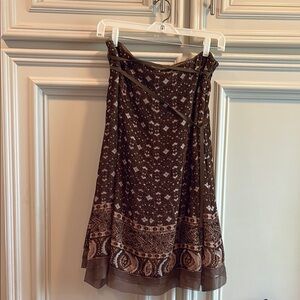 Peter Nygard Earthy Brown Patterned Blouse